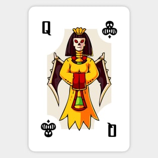 Easy Halloween Playing Card Costume: Queen of Clubs Magnet